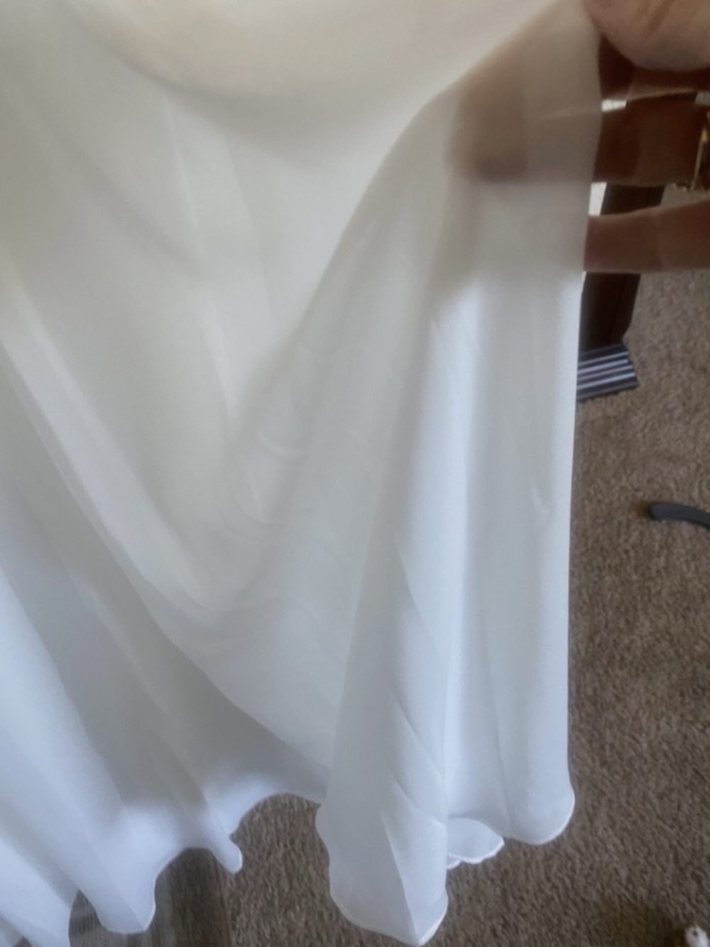 JJ's House ( Merry)Ivory Chiffon Long Sleeve Wedding Dress Size 12 – NWT - Picture 5 of 7